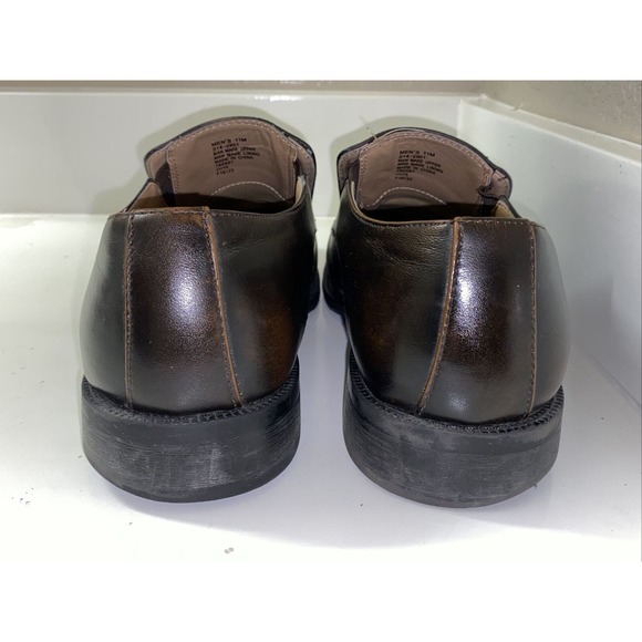 J.Ferrar JF Oxford Loafer Slip On Men's Dress Shoes Brown Leather Sz 11 014-2901 - Picture 3 of 10